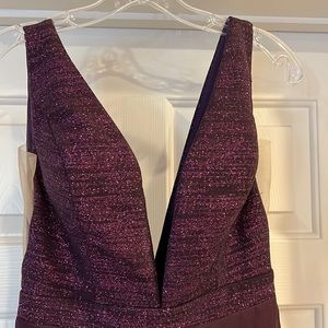 Jovani deep purple formal prom gown